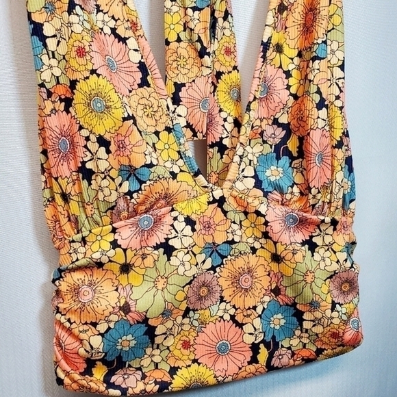 Anthropologie Caution to the Wind Floral Halter Top - Picture 2 of 4